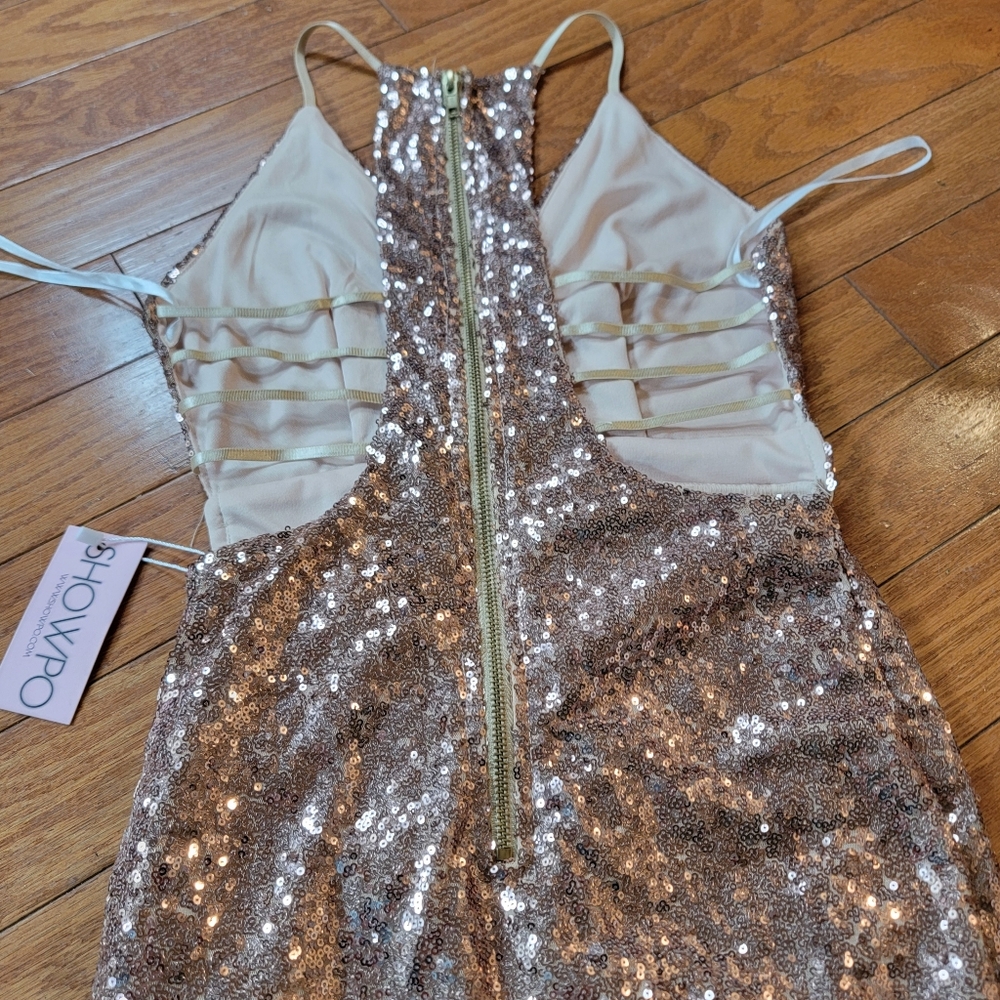 NWT Showpo Sequin Dress 8 - Picture 3 of 9